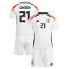 Officiële Voetbalshirt + Korte Broek Duitsland Gundogan 21 Thuis EK 2024 - Kids